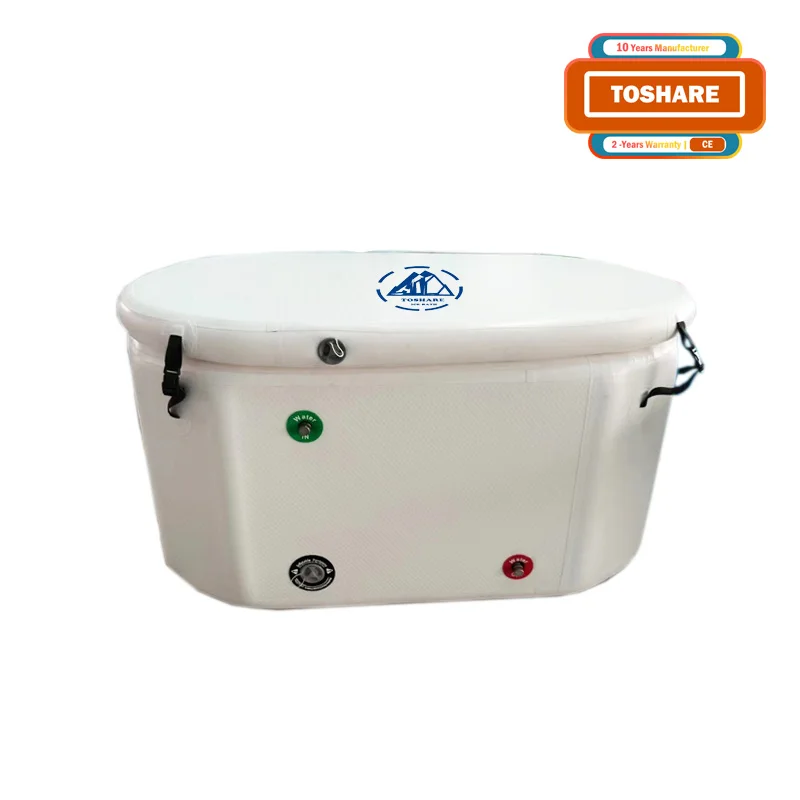 TOSHARE 2024 Custom Outdoor Pvc Inflatable Folding Adult Extra Large Ice bath Tub Recovery