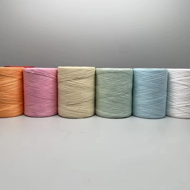 Paper Raffia Yarn Paper String Twisted Craft Cord Rope In Brown White Black String Paper In Bundle Cheap Price