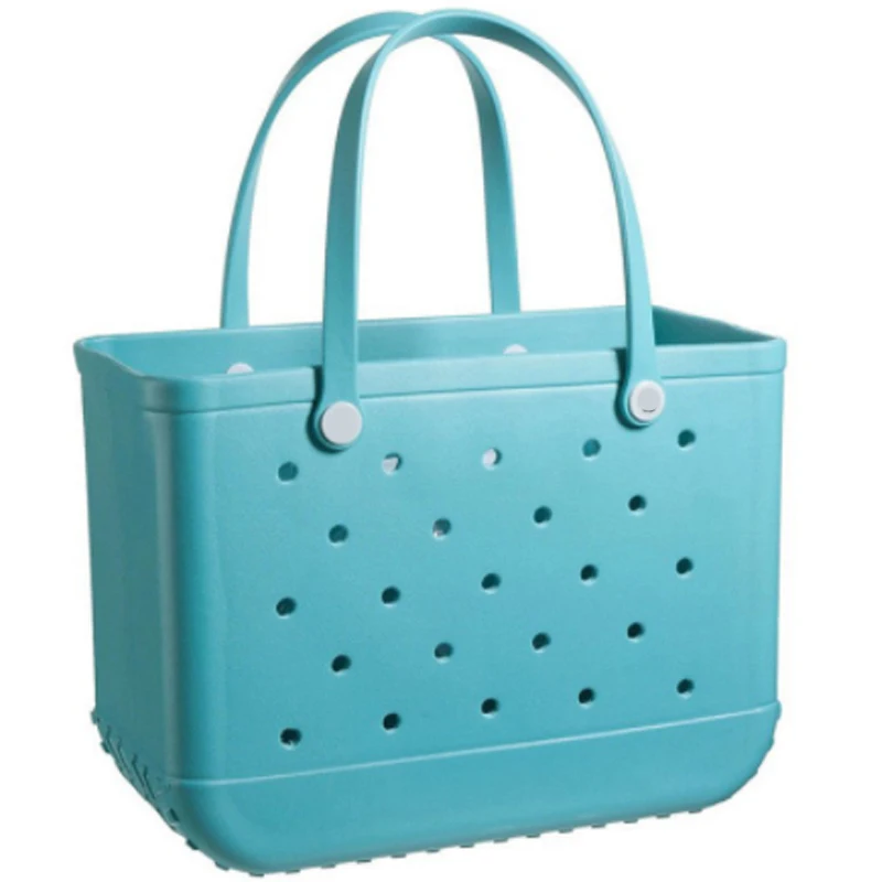 Wholesale Large Capacity Women Summer Beach waterproof tote bag custom EVA handbag