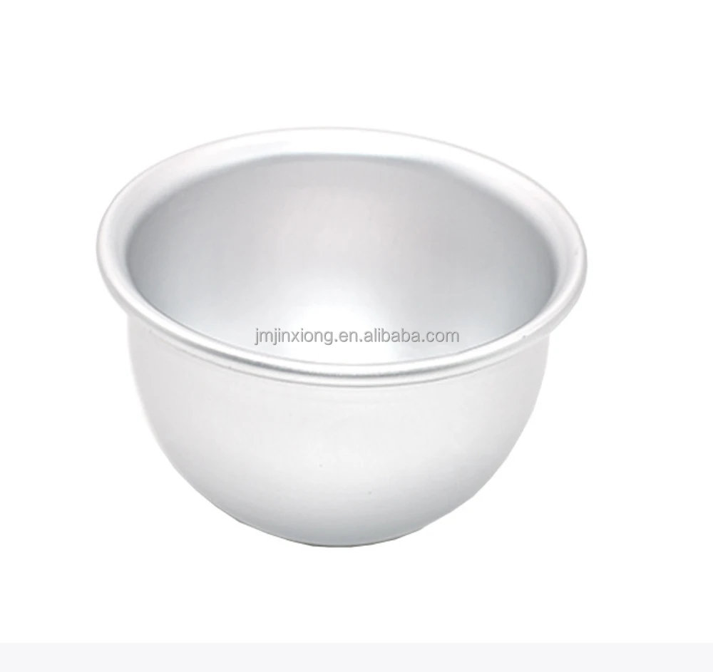 4 Inch Homemade non stick deep semi sphere bath bomb mold bikini ice cream Pudding baking molds cake mold aluminium