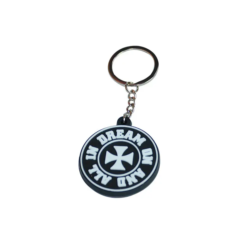 Factory Promotional Cute High Quality custom Soft Pvc Keychain with bee rectangle round customized shape