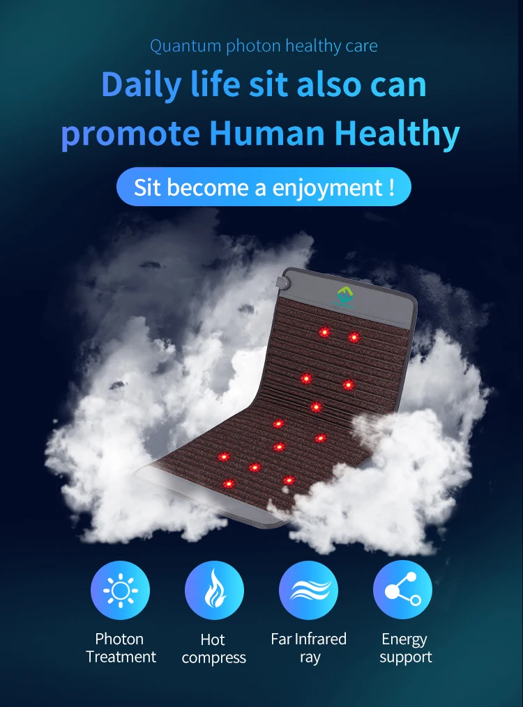 Fuerle PEMF tourmaline far infrared rays negative ion mattress infrared magnetic sit  pad for relaxing tendons