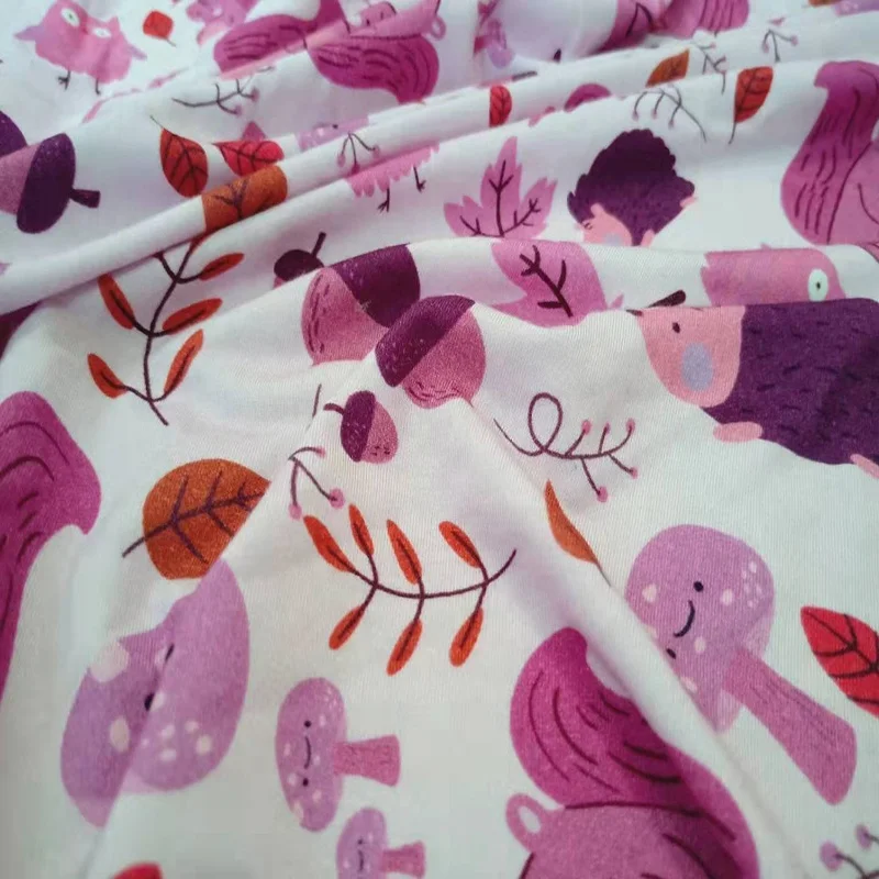 Wholesale China Supplier Printed 95%Modal  5%Spandex Modal Lycra Fabric For Soft Stretch Dress