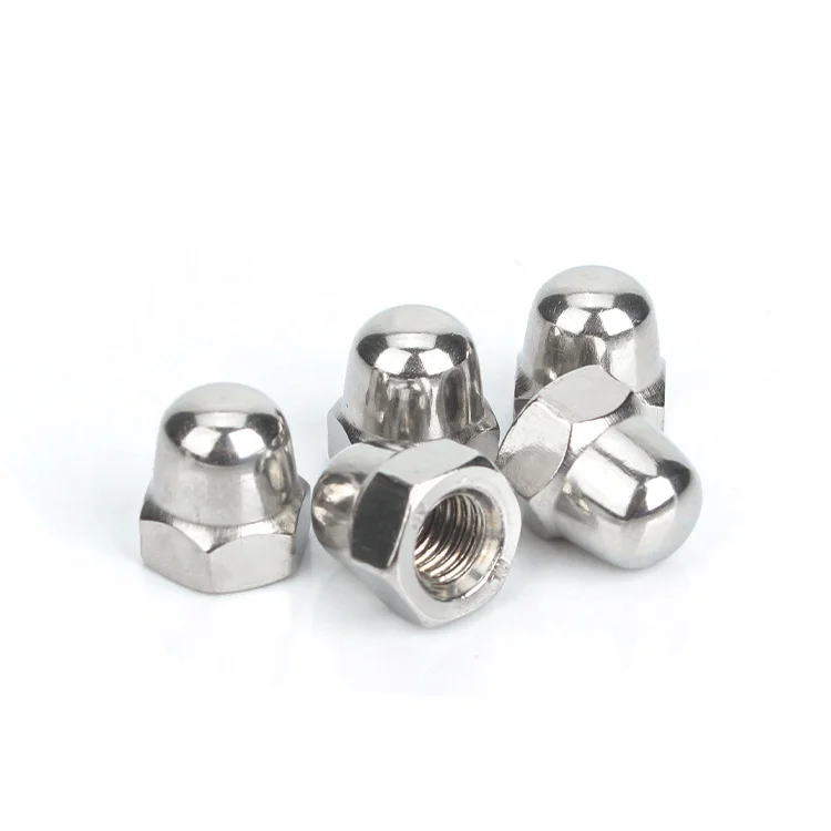 Нержавеющая сталь din1587 M3 M4 M5 M6 M8 M10 M12 M14 M16 M20 Шестигранная куполообразная гайка SS304 купольная головка