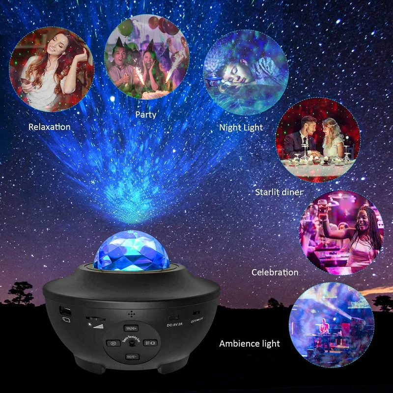 Sky Laser Star Projector Christmas Night Light Smart Projector Light Star Galaxy Lamp
