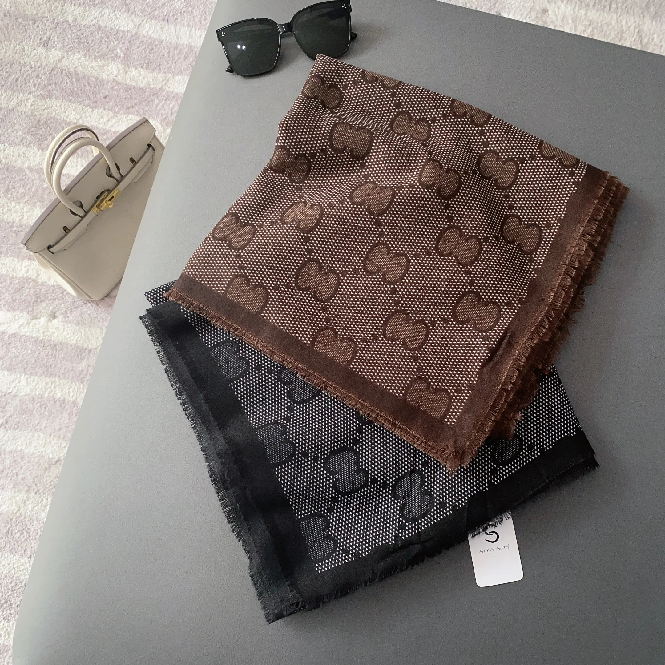 Hot sales woman soft cotton voile square scarf fashion 130*130cm premium viscose square head scarves cotton hijabs