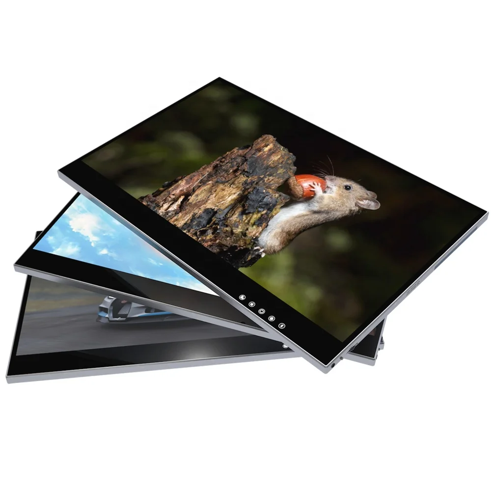 15.6 Inch 4K Portable Touchscreen Monitor USB Type C for Laptop MAC Xbox PS4 with Smart Case