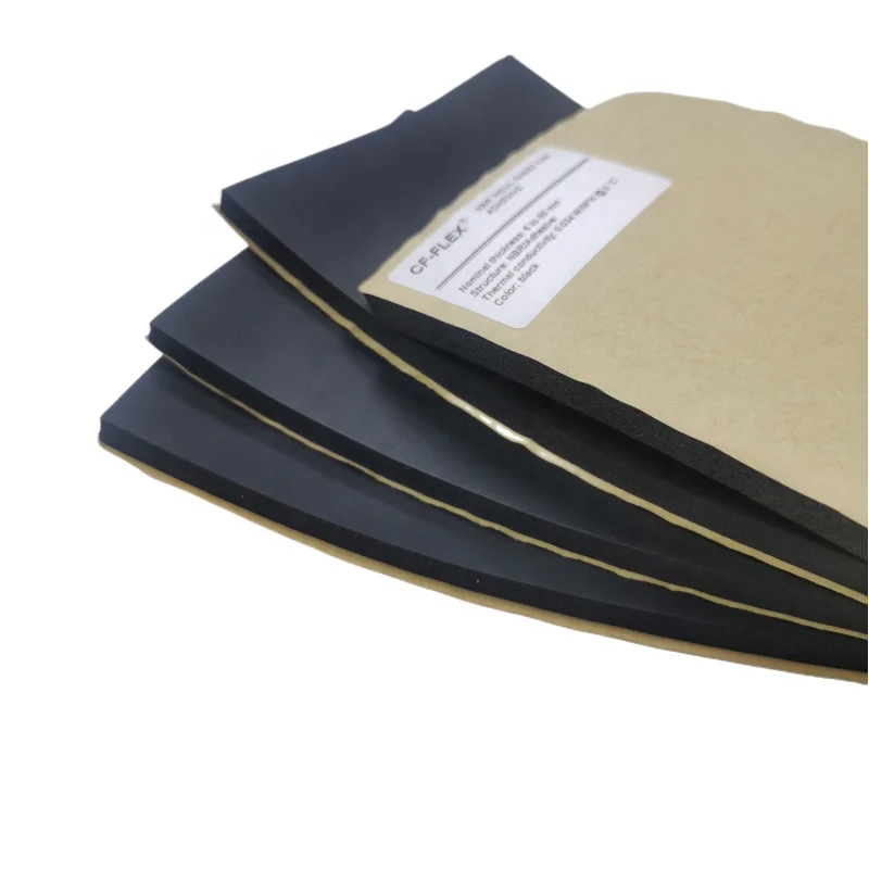 Anti-condensation Rubber Foam HVAC Galvanized Air Duct Insulation