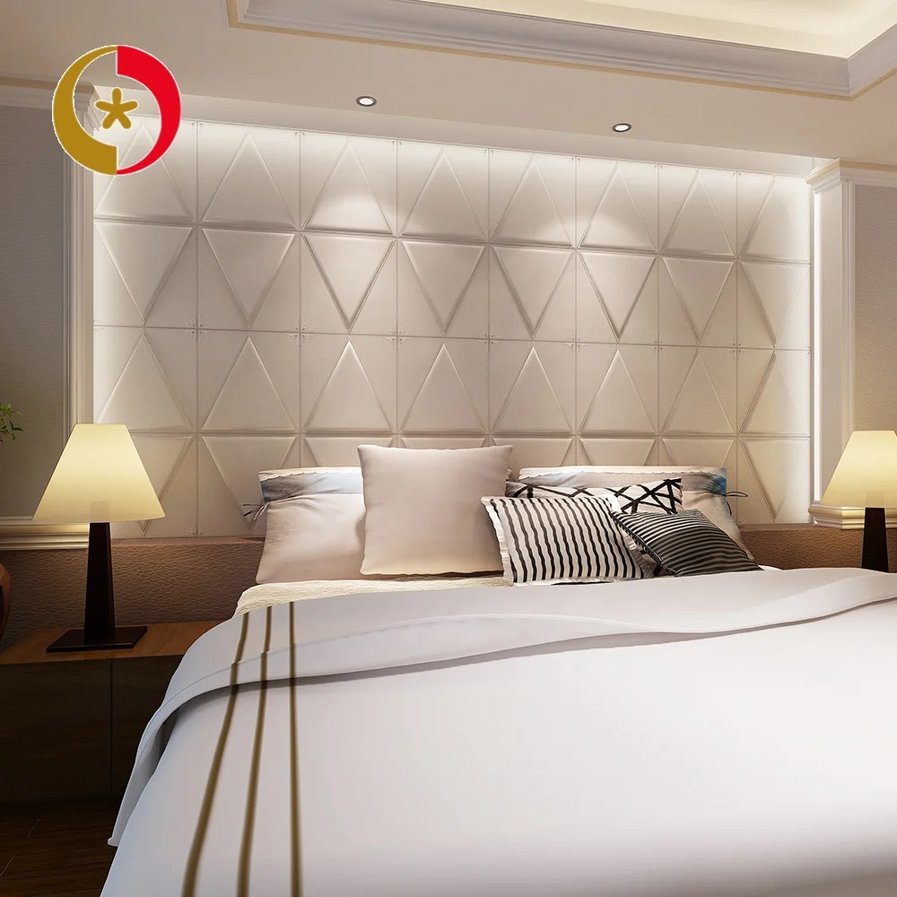 
Factory directly sale classic interior decorative board 40*40cm leather wall 3d panel 