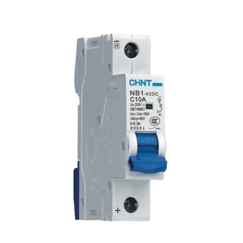 CHINT original DC Miniature Circuit Breaker NB1-63DC DC MCB 1-63A 1P 2P 4P