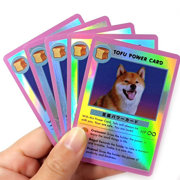 Customized Table Game Card Design holographic gold foiled and hologram