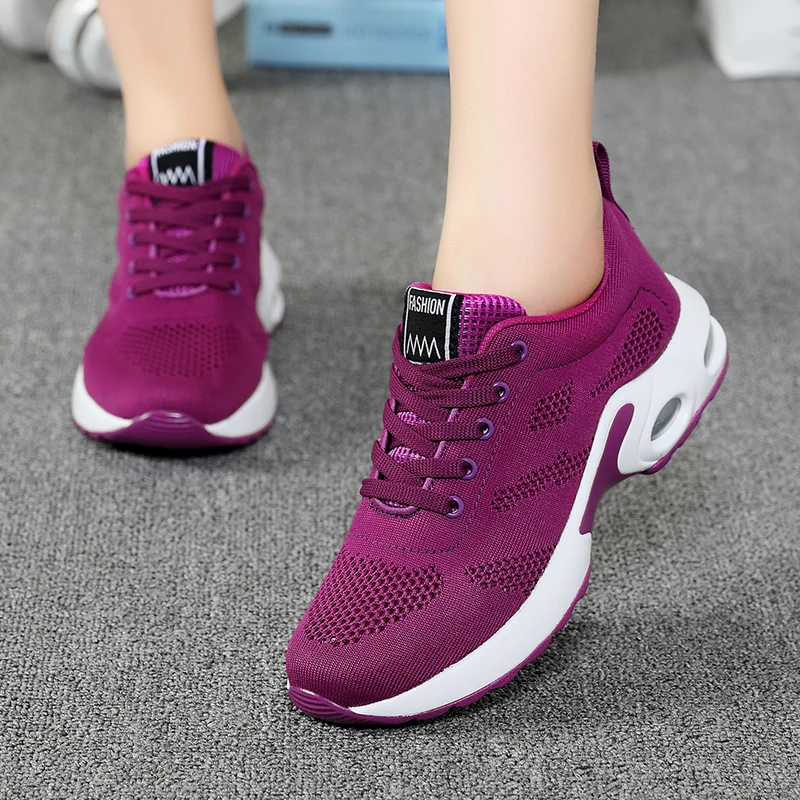 2021 Air Cushion Women Walking Running Sport Casual Ladies Shoes Sneakers