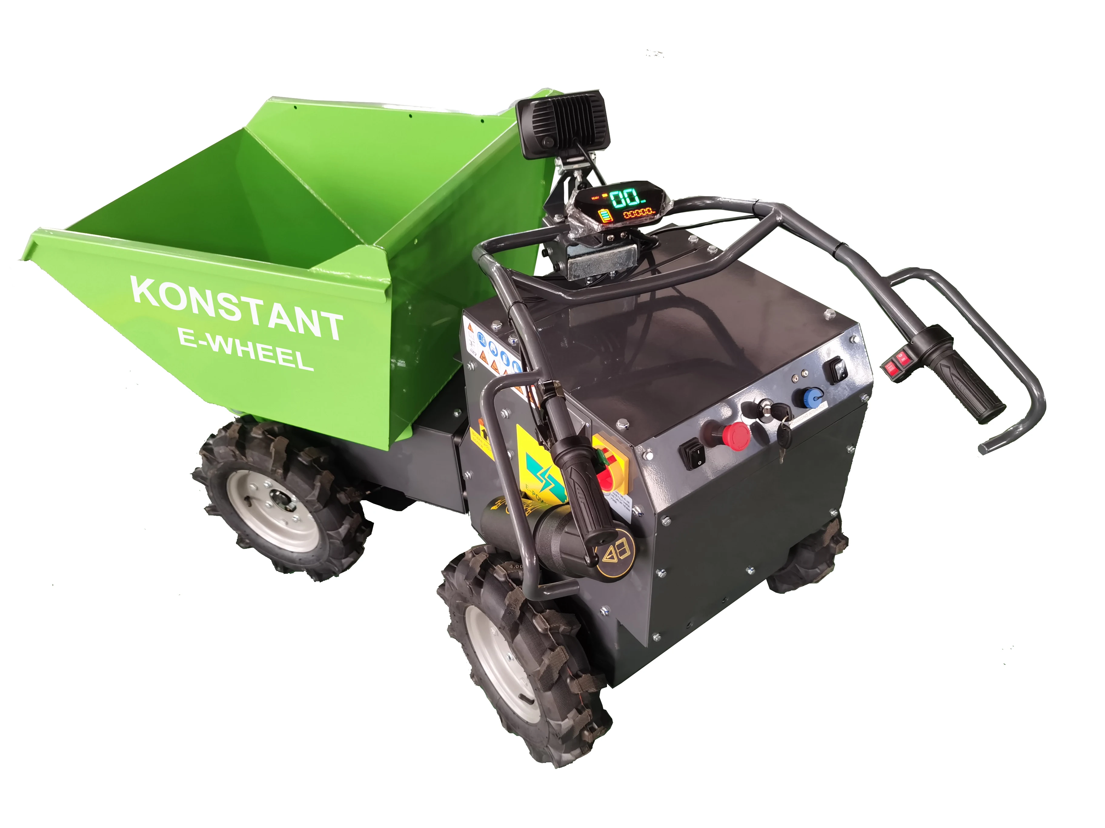 300kg Loading Capacity Self-drive Hydraulic Tipping 4WD With Disc brake Stand platform Hydraulic By HPU Tracked Dumper