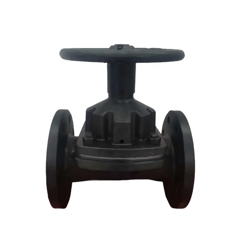 Чугунная литая сталь DN40 PN16 WCB ручной фланец/Weir Тип EPDM/NBR/PTFE резиновый мягкий уплотнительный мембранный клапан