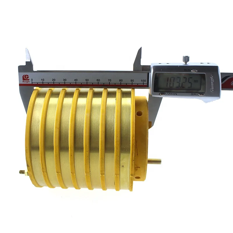 
50mm hole carbon brushes Collector 7 rings rotary joint slip ring use for Playground Equipment 