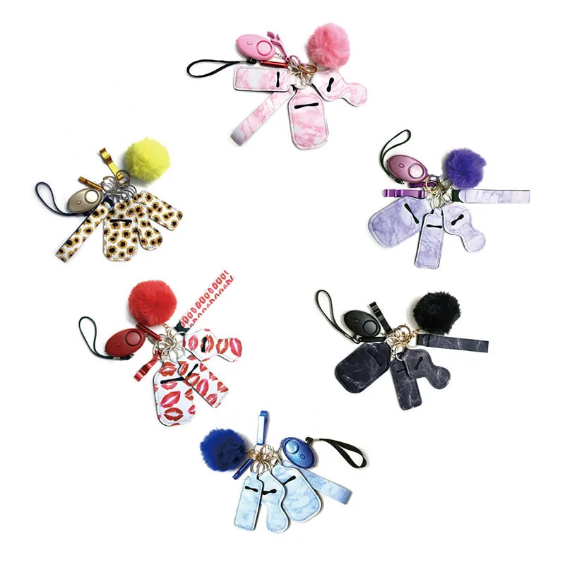 2022 New Product Women and Girls Outdoor Personal Alarm Keychain Safety Keychain Self Defense Keychain Set