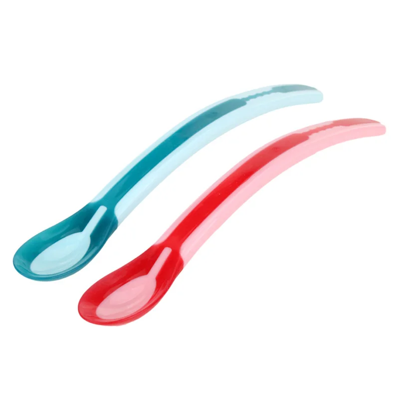 
High Quality Temperature Color Changing Silicone Baby Spoons, Silicone Rubber Spoon  (1719307406)