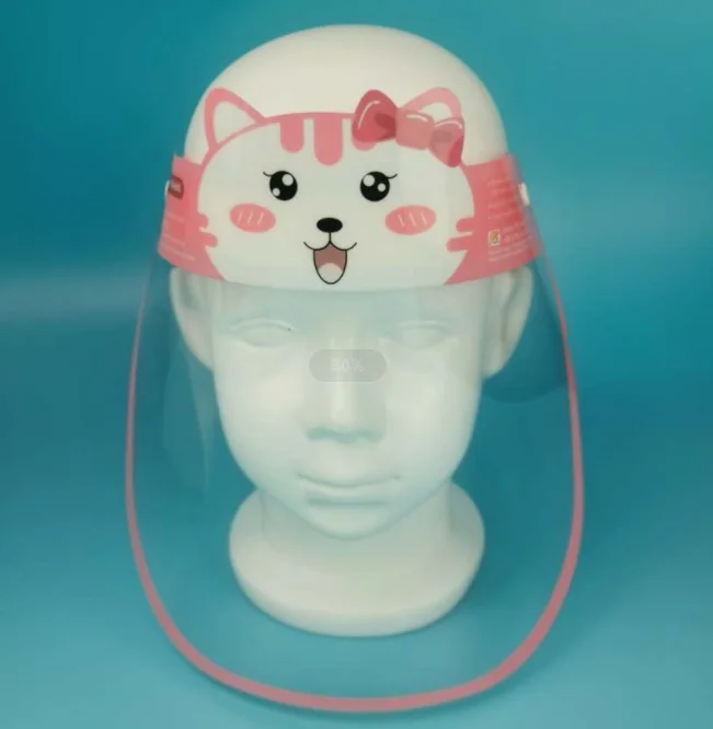 Protective Kids faceshield , children face-shield ,  pediatric plastic face shield for kids or baby in school