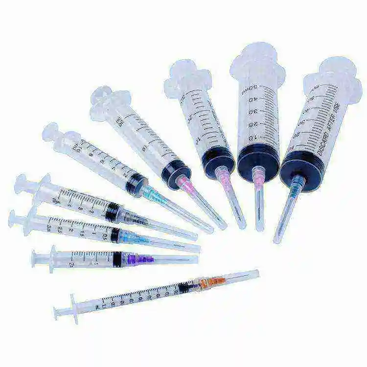 Manufacturer china wholesale medical injection human animal use disposable sterile syringe with hypodermic needle