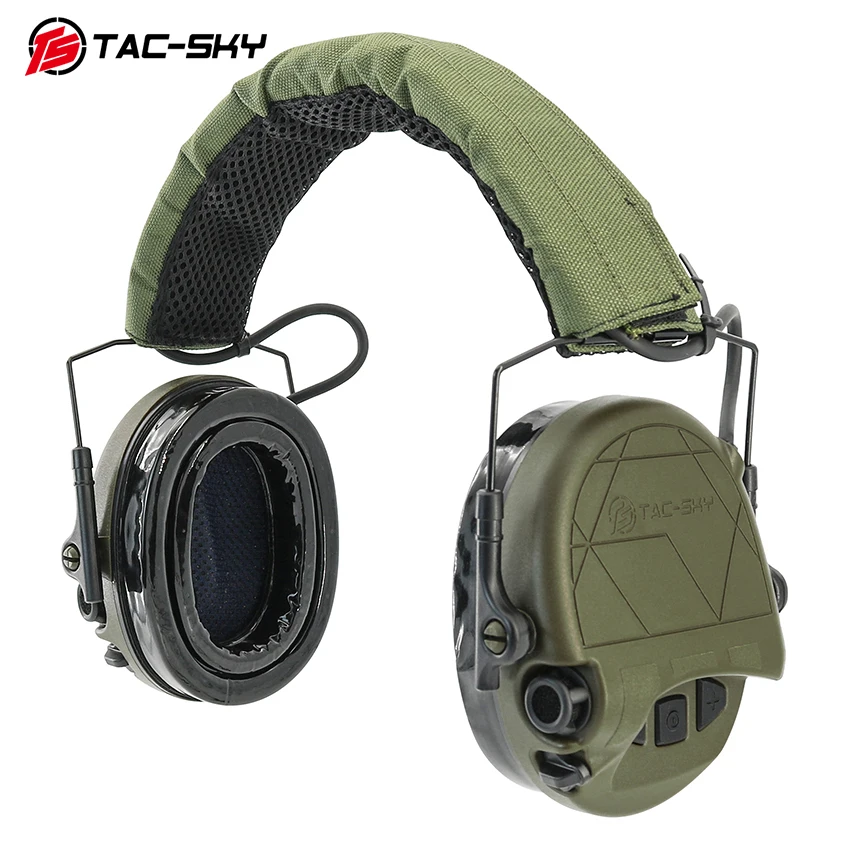 TS TAC-SKY TAC300 Электронные Наушники для защиты ушей силиконовые наушники уличная Охота Стрельба Защита слуха Гарнитура