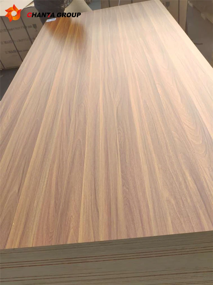 Wholesale high quality 3mm melamine paper laminated mdf board for Furniture Decoration