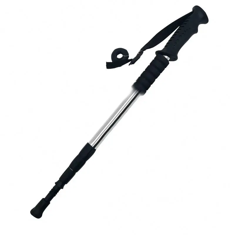 Walking Adjustable Trekking Pole Anti Shock Ultra Light Alpinism Poles Telescopic Ultralight Hiking Travel Non-slip Stick