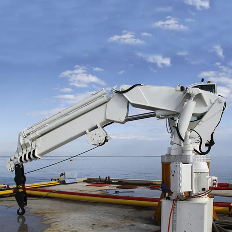 Overhead Hose handling boom Marine Offshore Deck Crane Provision of Telescopic Deck Crane