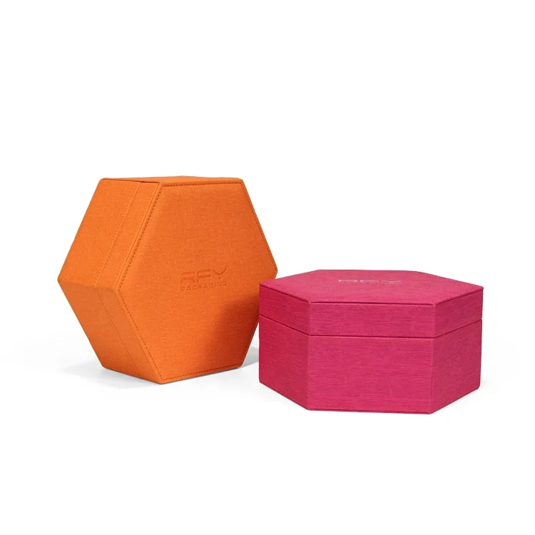 Кожаная Шкатулка для ювелирных изделий в форме логотипа на заказ, шестигранная Подарочная коробка для путешествий, колец, серег, ожерелий, браслетов