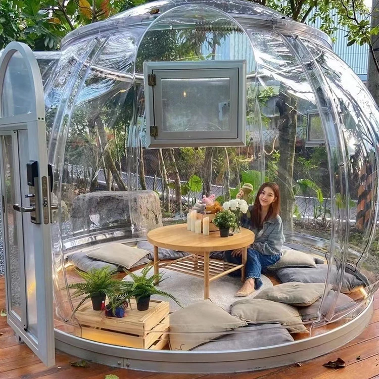 Full House Clear Igloo Winter Glamping Dome Tents Luxury Polycarbonate Dome House