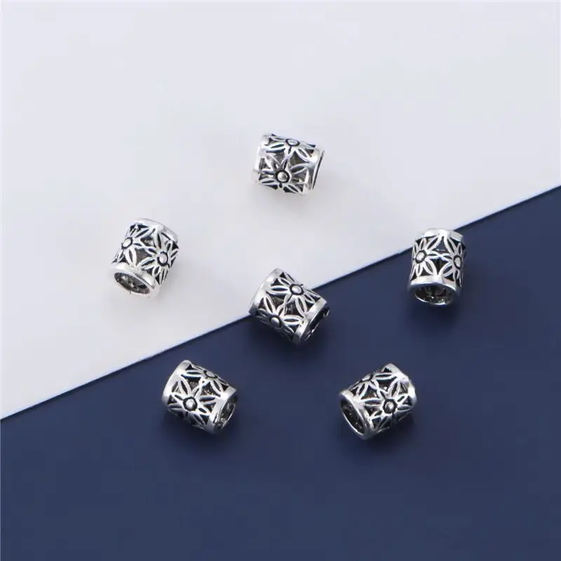 925 Sterling Silver Beads DIY Bracelet Pendant Necklace Thailand Spacer Beads For Jewelry Making