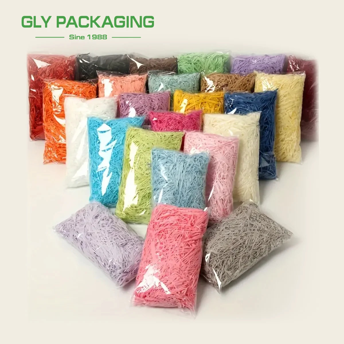 Lafite Grass Raffia 1lb 2lb  Shredded Paper Box And Gift Filler Color Paper Box Filler Sponge Color Cut Shreded Paper Raffia
