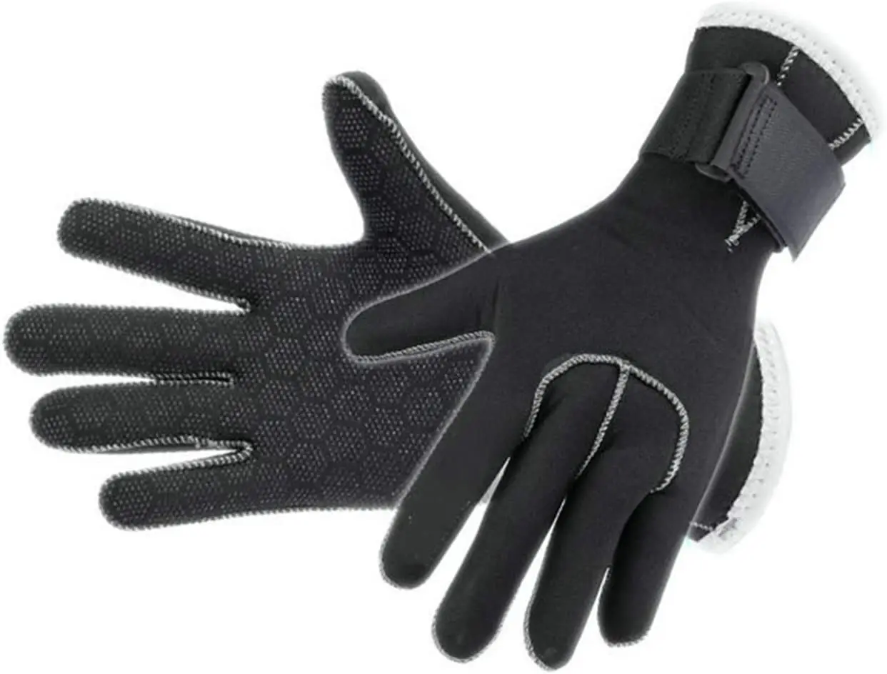Atenovo Factory Custom 3mm 5mm SCR Neoprene Fishing Hunting Surfing Diving Gloves with Five fingers and non-slip palms
