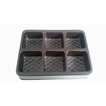 
Hot selling PET plastic chocolate trays with divider 