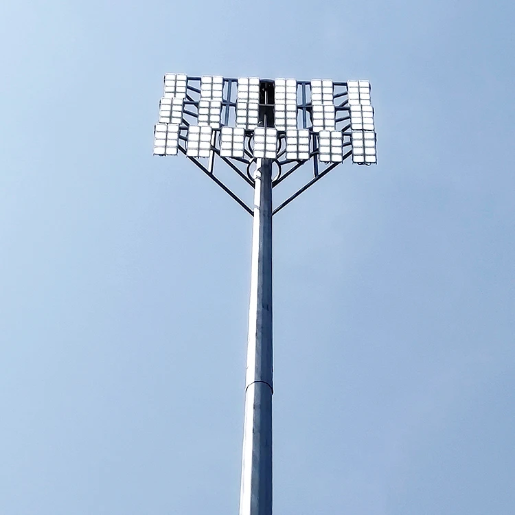 Railway Platforms 30m High Mast Light Pole High Pole Lamp Post for Ball Court Sports Stadium Airport Square