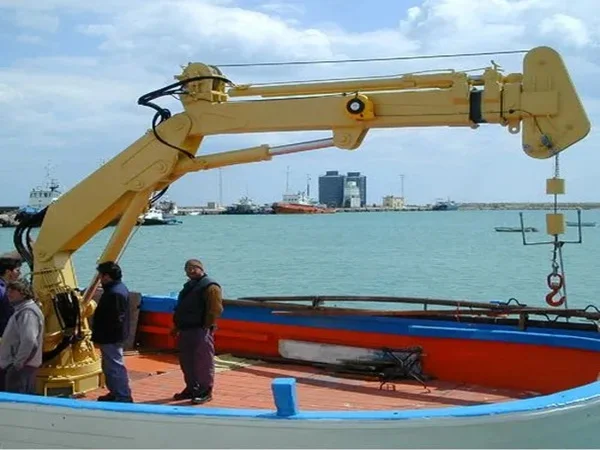 Overhead Hose handling boom Marine Offshore Deck Crane Provision of Telescopic Deck Crane
