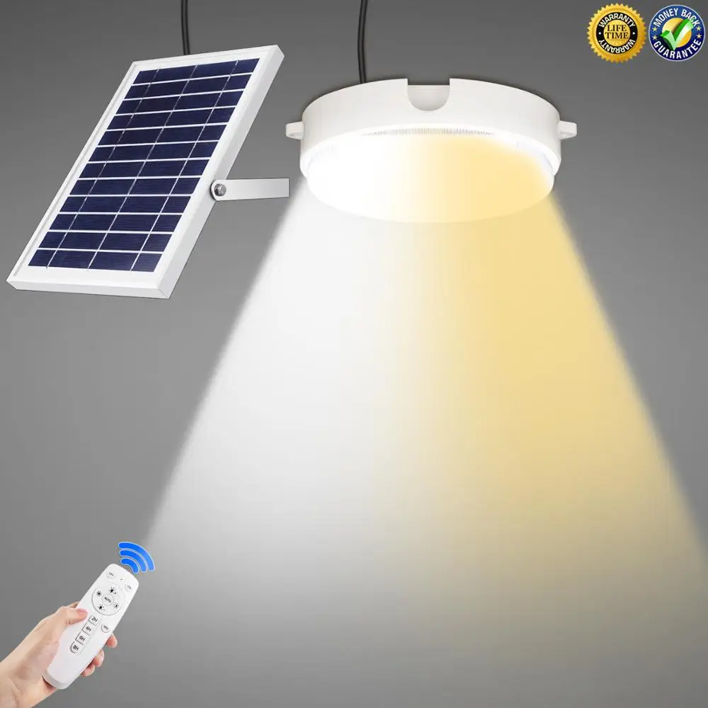 NEW ARRIVAL Sunbonar high brightness Solar led ceiling ROOF light dual color remote  control for the indoor outdoor lighting