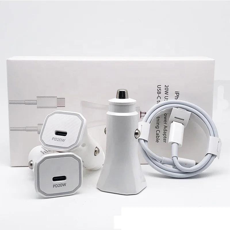 2022 Best Selling Products 20W PD Original Charger with Lighting Cable 1M USB C Car Charger For iPhone 11 12 13 14