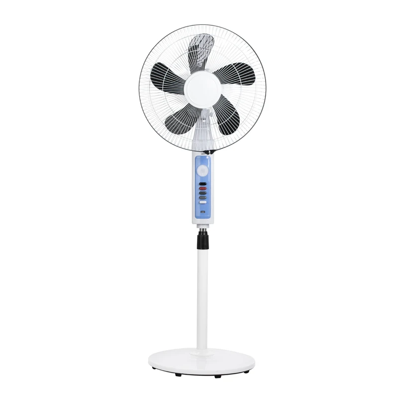 Multi-function Portable Lithium Battery Ac Dc Rechargeable Fan with Solar Panel