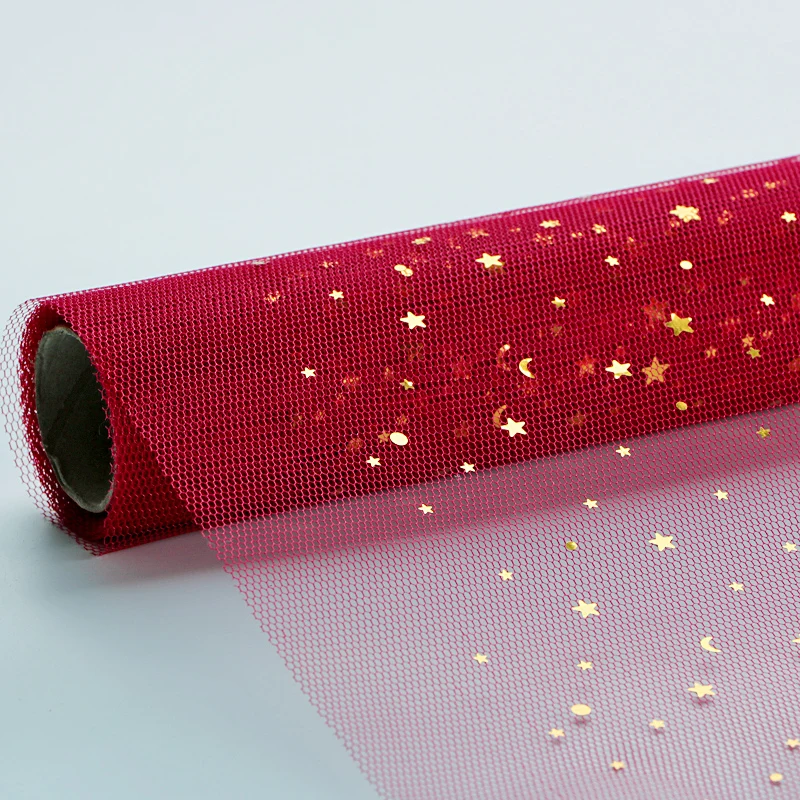 Flower Wrapping Mesh Paper Korean Gift Flower Packaging Material mesh for Florist Bouquet wrapping paper