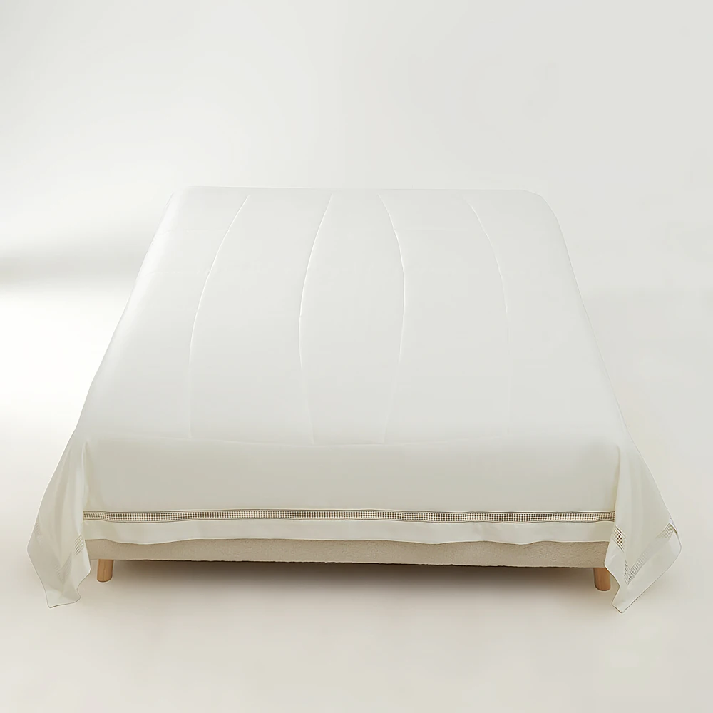 Custom Bedspreads 400TC Bamboo Fabric Hollow-Carved Design Summer Quilt