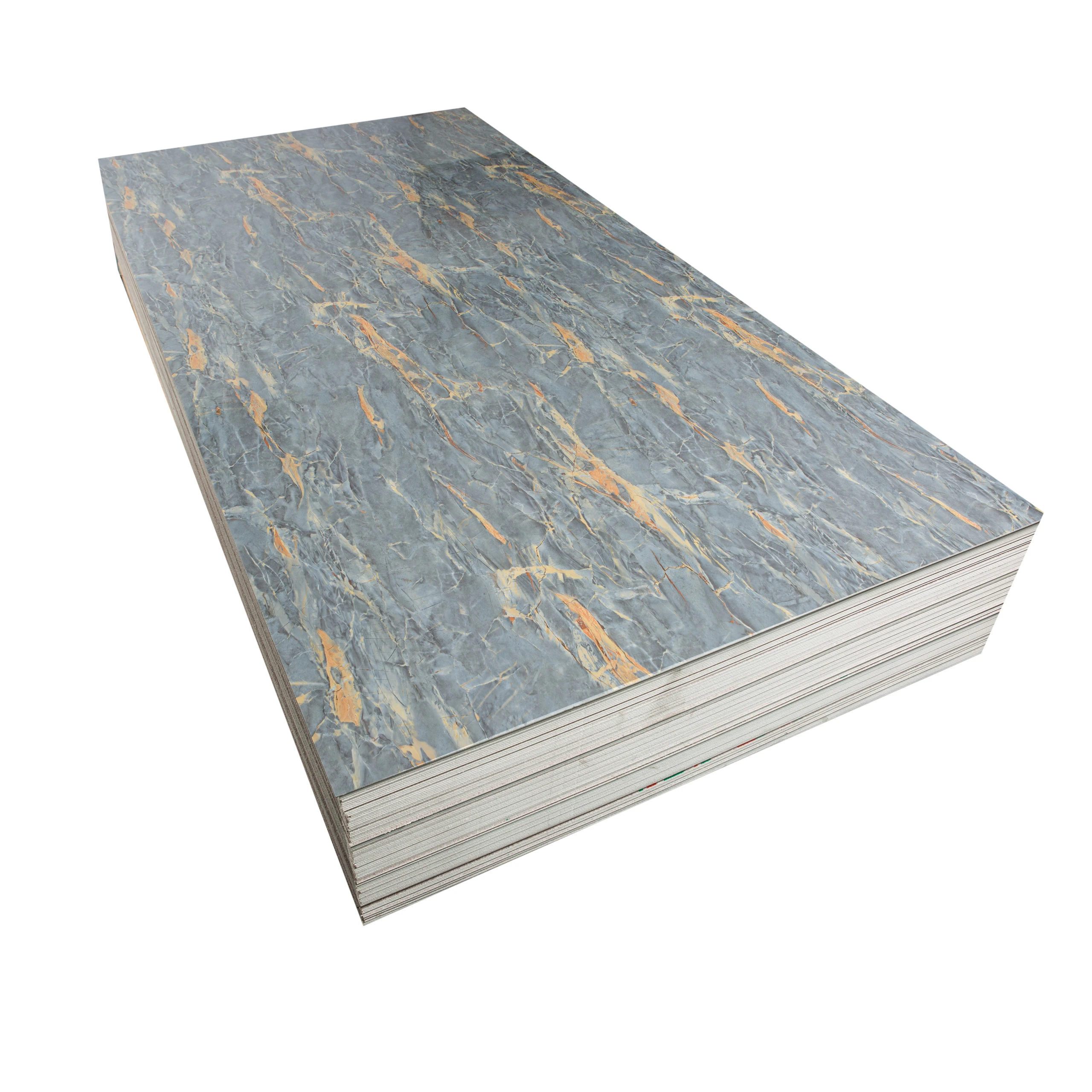 Hot Selling Eco-Friendly Decorative PVC Marble Laminate Wall Panel Plastic Sheet UV Board indoor use
