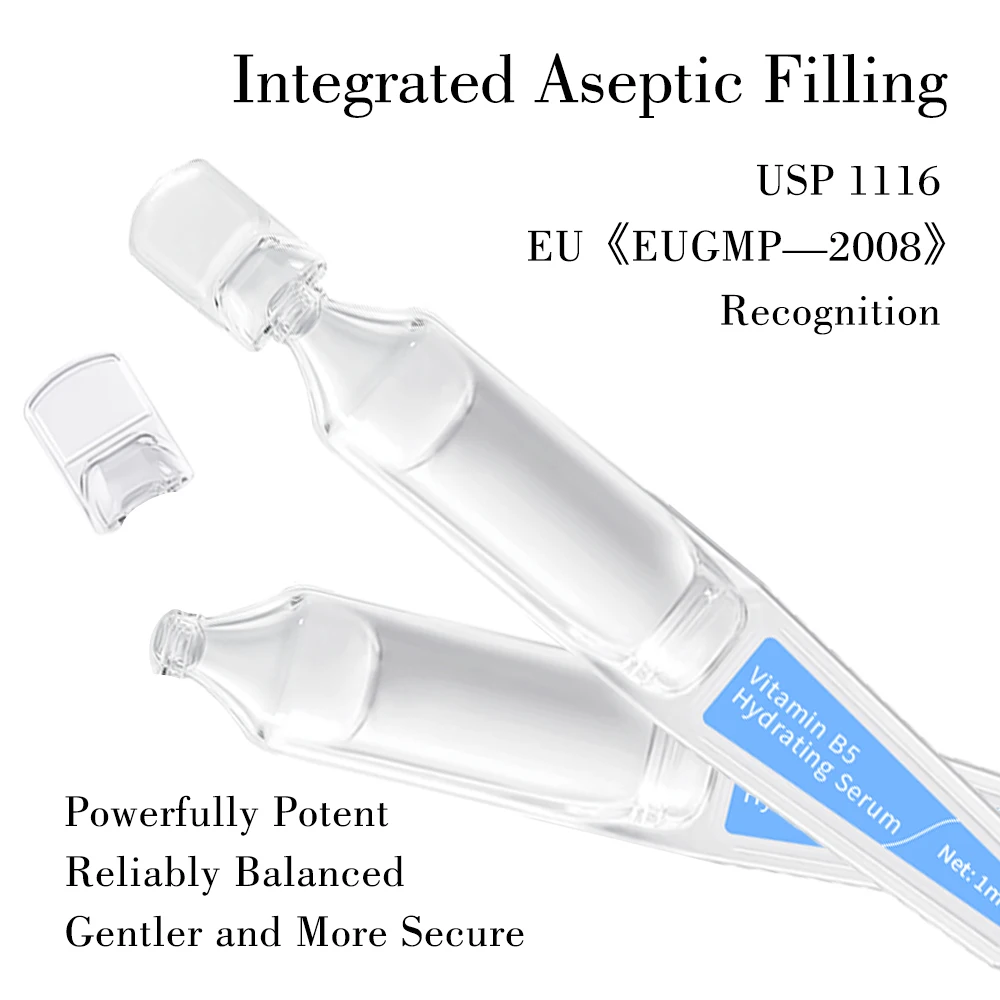 Advanced Hyaluronic Acid Vitamin B5 Hydrating Face Serum Tubes for Nourish & Calm Troubled Skin  |  Krone Skincare Manufacturer