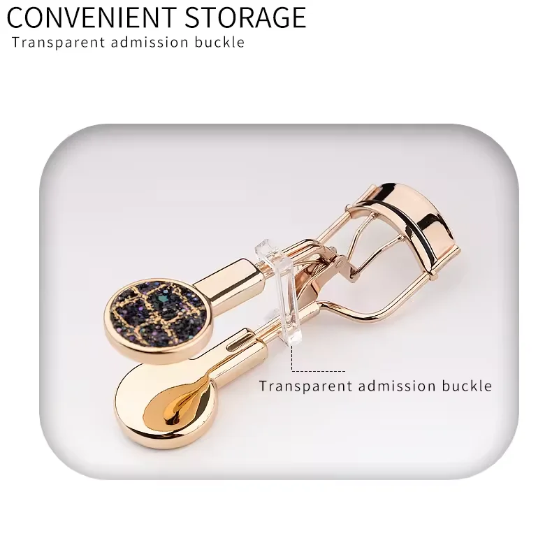 Professional Stainless Steel Eyelash Curler with Multiple Color Options Lashes Tweezers Applicator