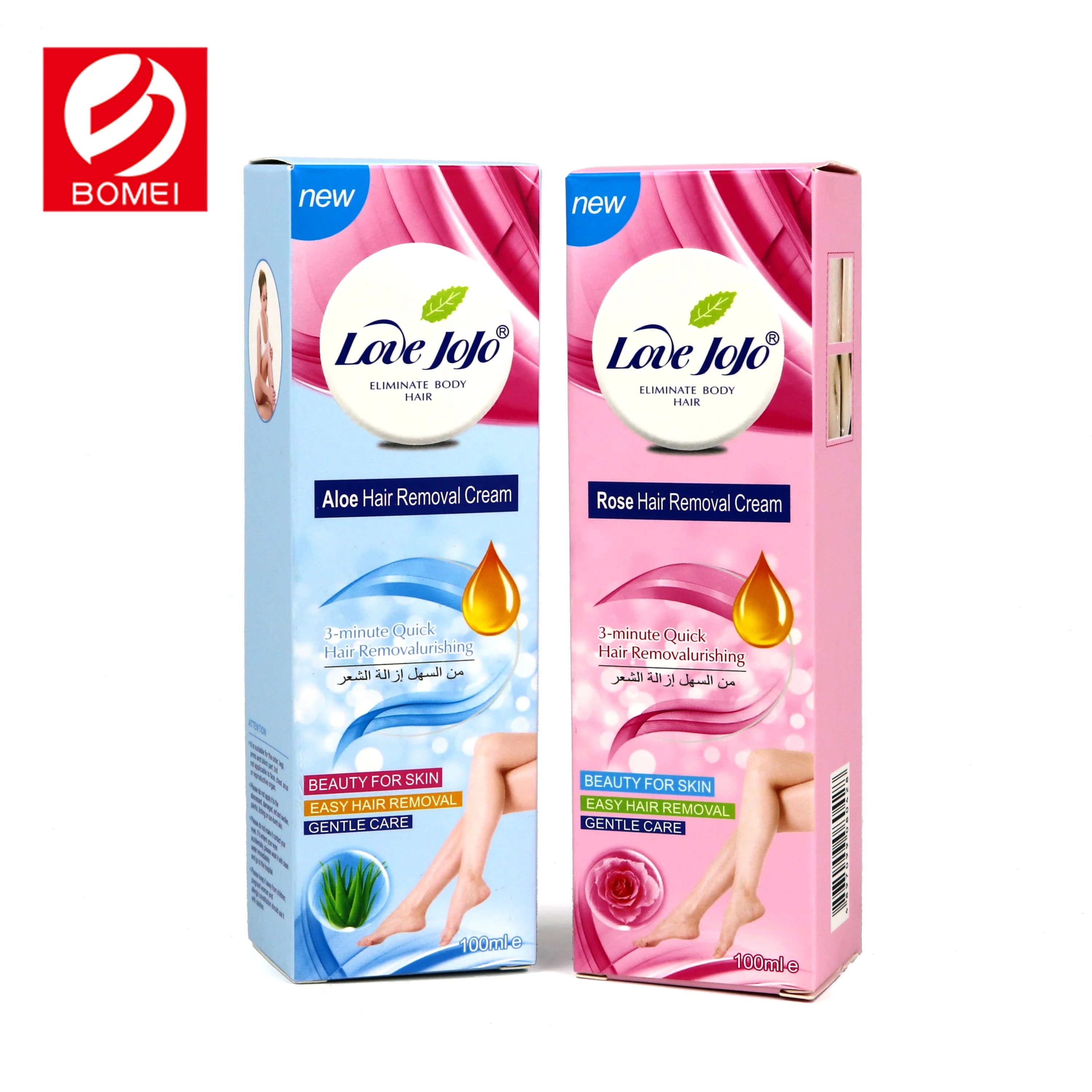 
Best OEM Natural Painless Permanent Aloe Vera Or Rose Hair Removal Cream 