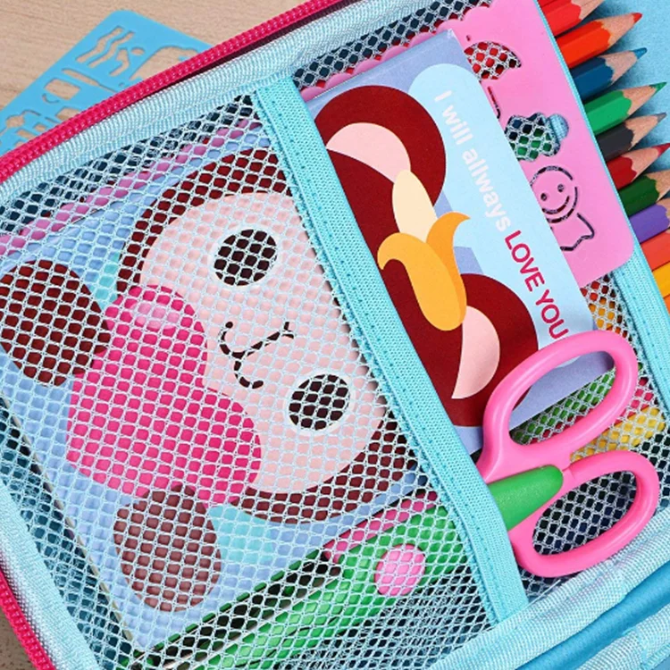 Multifunction Kids New EVA Pencil Case EVA Pu Leather Pencil Case Unicorn EVA Case