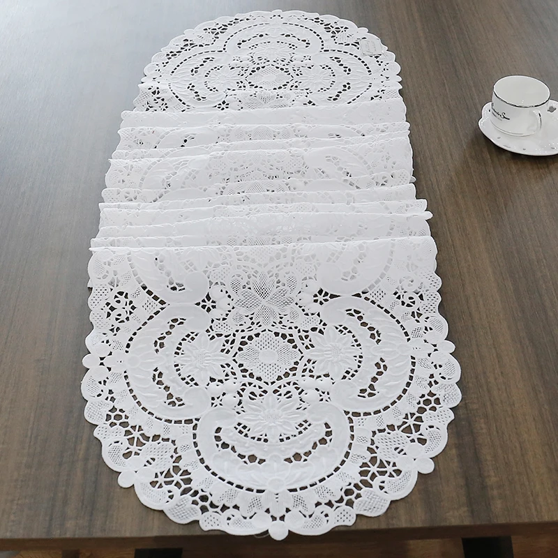 Table runner cotton needle lace Table cover handmade table cloth embroidery classic design luxury home party hotel wedding