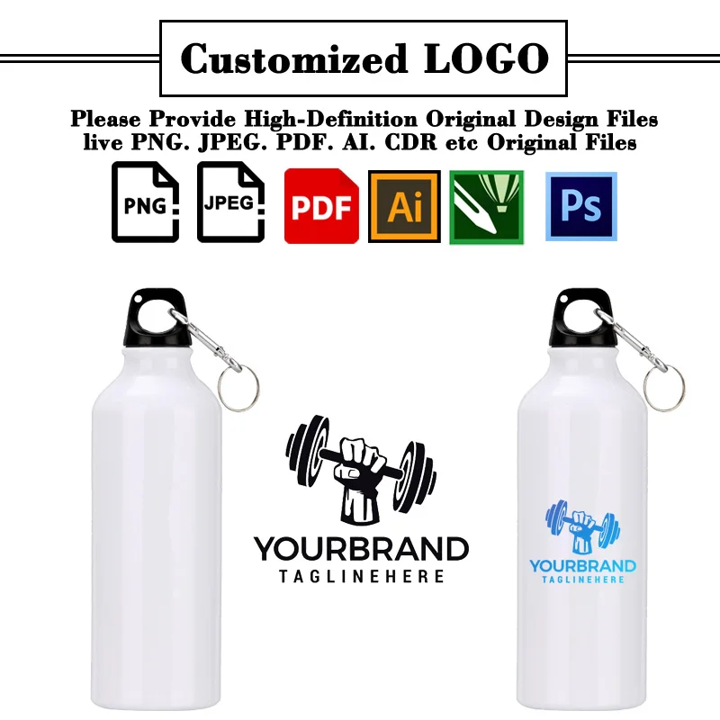 XDH6913 Customized Logo Vacuum Double Wall Drink Bottle Promotion Gift Custom Metal/Aluminum/Stainless Steel Sports Water Bottle