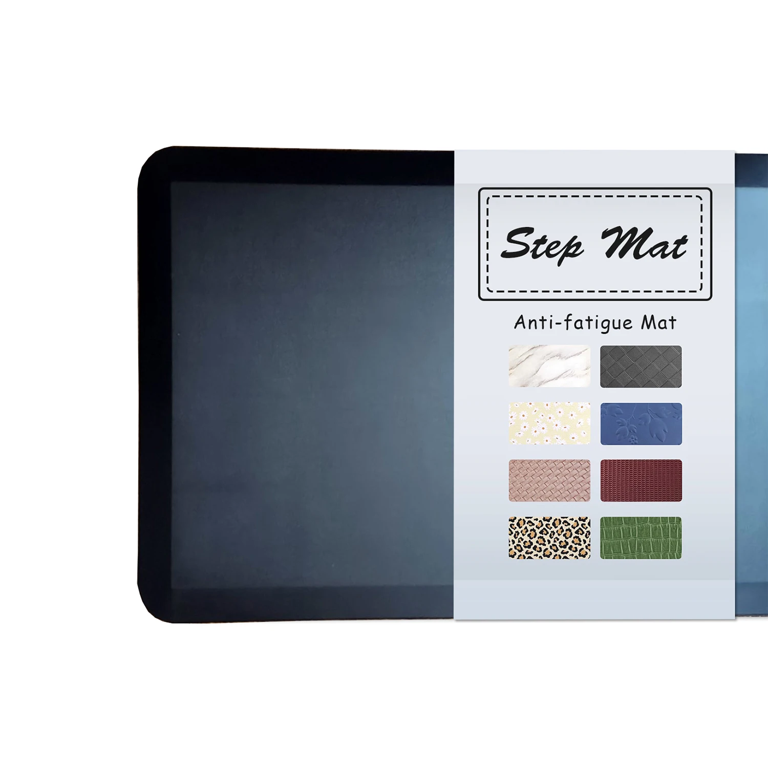 
Factory Best Seller Step Mat SB8002 Free Sample Non Slip Waterproof Black Plain Cushioned Kitchen Mat Anti Fatigue Floor Mat 