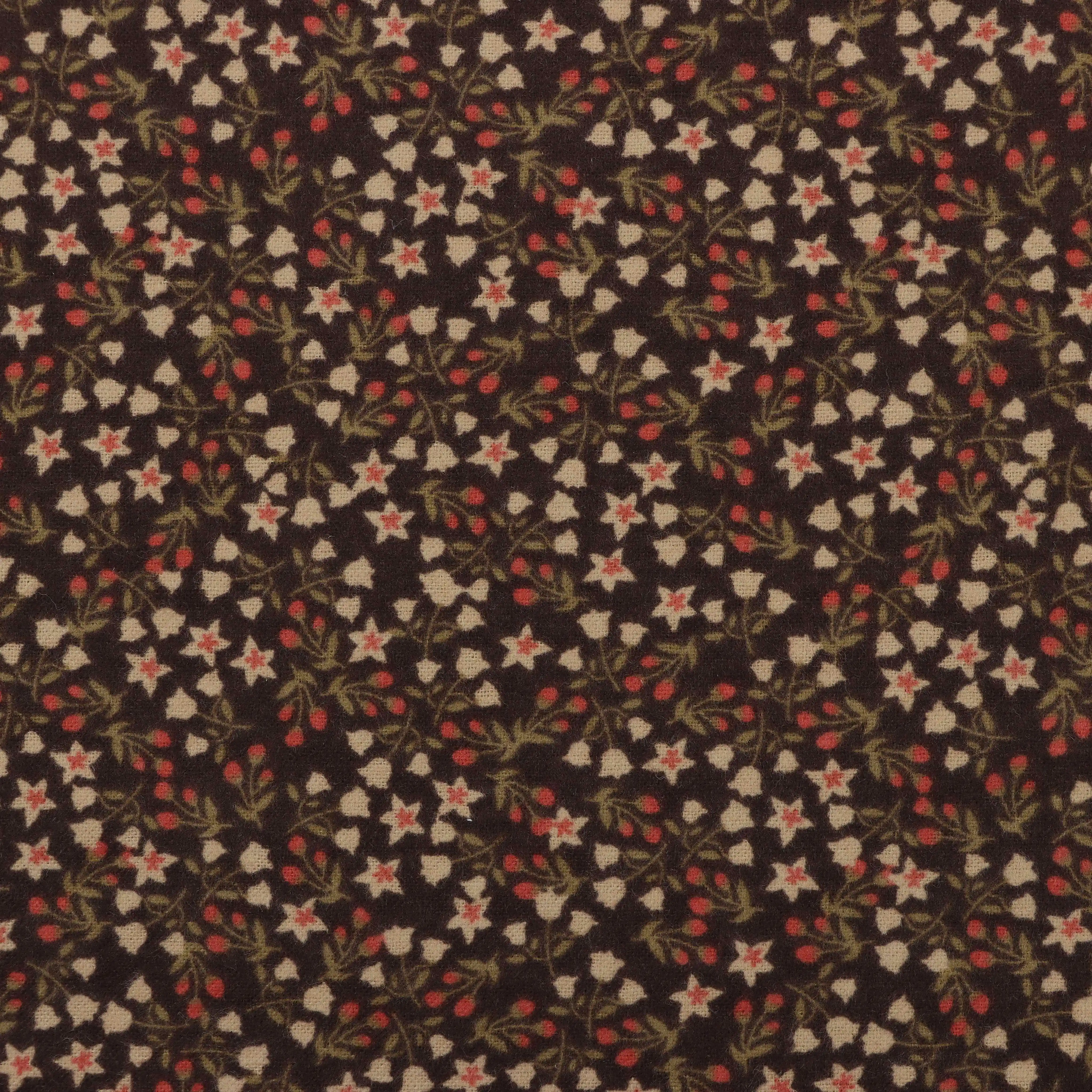 Spot sale of active printed soft single sided cotton wool flannel printing fabric for women children dress