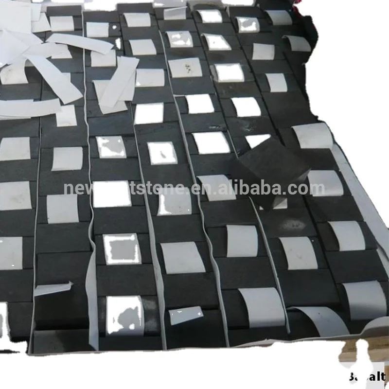 Natural Black Basalt Driveway Stone Pavers Wholesale Miami